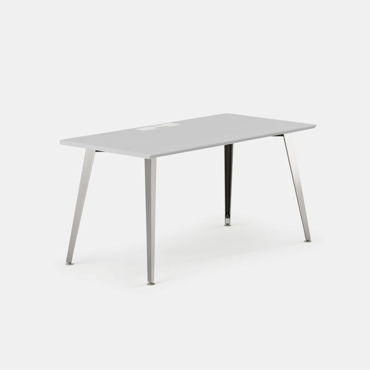 Top Color:Fog; Leg Color:Mirror; Desk Size:60 inches x 30 inches;