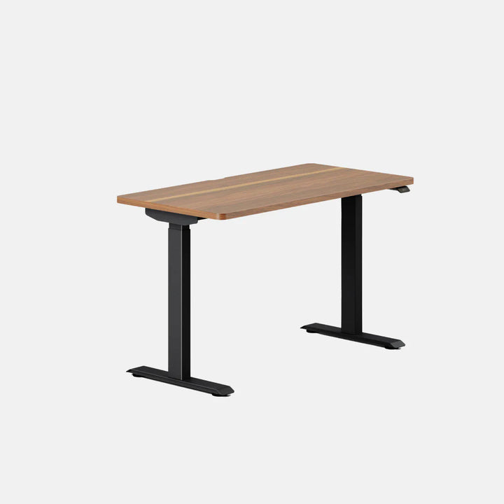 Top Color:Walnut; Leg Color:Black; Desk Size:48 inches x 24 inches;