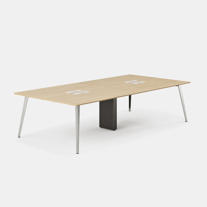 Top Color:Woodgrain; Leg Color:Mirror; Desk Size:120 inches x 60 inches;